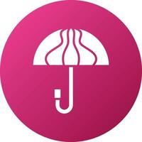 estilo de icono de paraguas vector