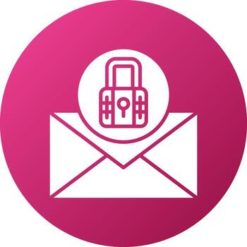 cifrado mensajería icono estilo vector