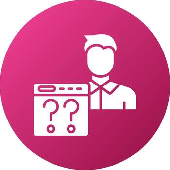 Non Technical User Icon Style vector