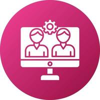 Crowdsourcing Icon Style vector