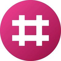 Hashtag Icon Style vector