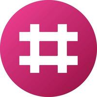 Hashtag Icon Style vector