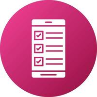 Survey Mobile App Icon Style vector