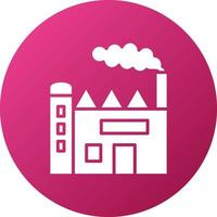 Factory Pollution Icon Style vector