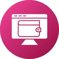 Digital Wallet Icon Style vector