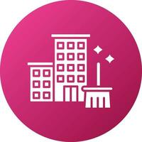 Hotel Cleaning Icon Style vector