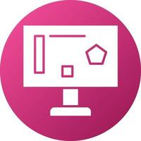 Engineering Monitor Icon Style vector
