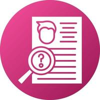 Background Check Icon Style vector