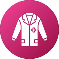 Doctor Coat Icon Style vector