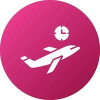 Delayed Flight Icon Style vector