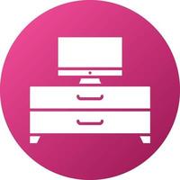 TV Stand Icon Style vector