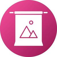Camera Backdrop Icon Style vector