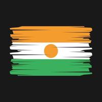 Niger Flag Brush Vector