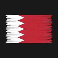 Bahrain Flag Brush Vector