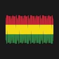 Bolivia Flag Brush Vector