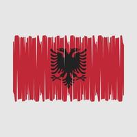 Albania Flag Brush Vector