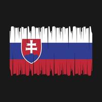 Slovakia Flag Brush Vector