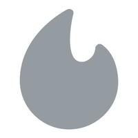 fuego icono logo sencillo vector
