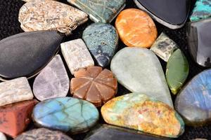 Assorted colorful gemstones photo