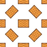 Pattern homemade cookie different taste in pastry biscuit vector