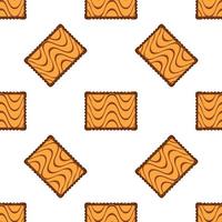 Pattern homemade cookie different taste in pastry biscuit vector