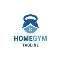 Fitness home logo icon design template flat vector