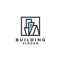 Building construction logo, modern, vector