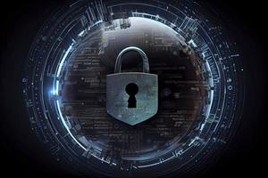 Cyber security and information or network protection. Future technology web services for business and internet project photo