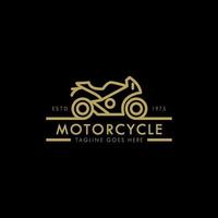 Sport bike Motorcycle Logo vector