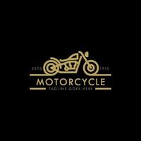 Bobber Motorcycle Logo vector