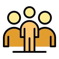 Human resources work group icon vector flat