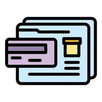 Online purchase icon vector flat