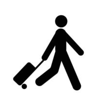 travel suitcase icon vector