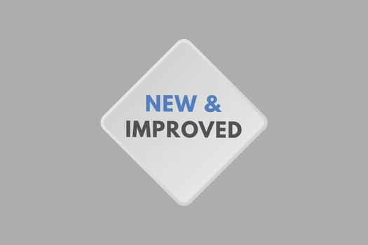 New Improved text Button. New Improved Sign Icon Label Sticker Web Buttons vector