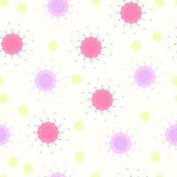 Seamless pattern of pastel abstract polka dot vector