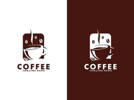 Coffee logo design template, Vector coffee logo for coffee shop and any business related to coffee.