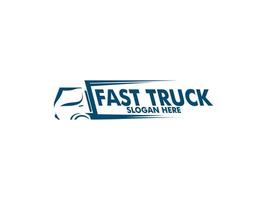 fast truck vector logo illustration, good for company, delivery, or logistic, logo industry, flat design