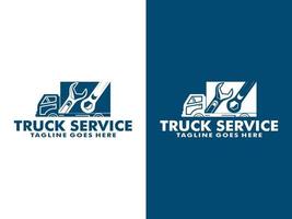 truck service logo vector , clean truck logo design