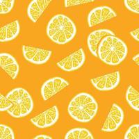 Citrus pattern. Baby print. Summer fruit. Orange and lemon slices. Vector background. Perfect for prining on the fabric, design package and cover