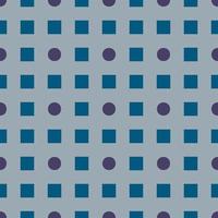Pattern from violet circles and blue squares on light seamless background. vector