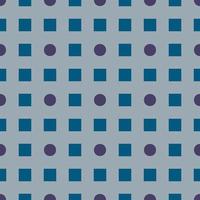 Pattern from violet circles and blue squares on light seamless background. vector