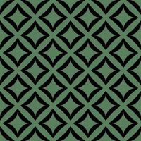 Black pattern on green seamless vector background.