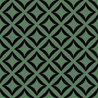 Black pattern on green seamless vector background.