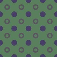 Pattern from circles on green seamless design background. vector