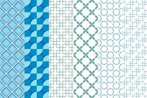 Classic set of pattern design fashion in abstract style. Elegant abstract background. vector