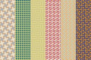 Style set of pattern, elegant pattern on seamless background. vector