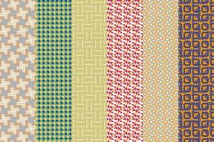 Style set of pattern, elegant pattern on seamless background. vector