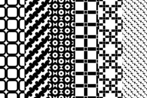 Black pattern white background, great set design for any purposes. Seamless vector texture.