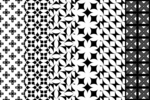 Geometric pattern with monochrome elements, vector abstract background.