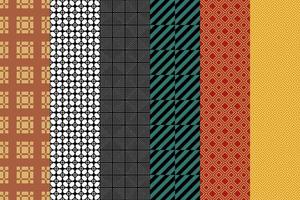 Seamless set of pattern. Modern graphic concept. Futuristic design. Technology background. vector